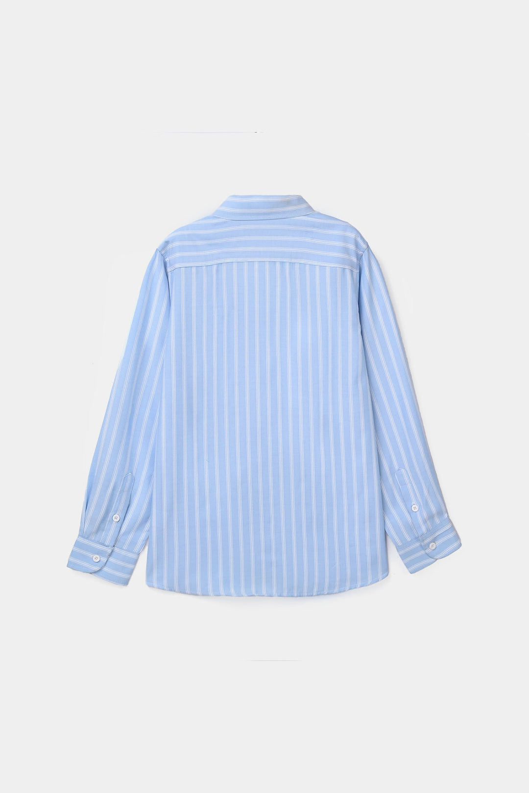Boys Yarn Dyed Shirt (Stripe) - Blue