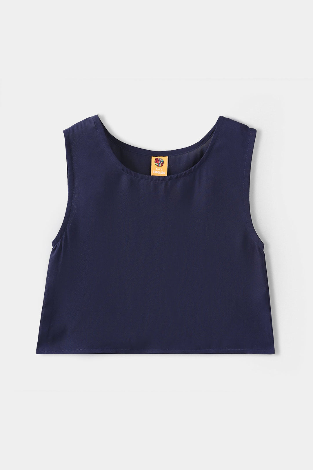 Girls Raw Silk 4Pcs Blossom - Navy Blue