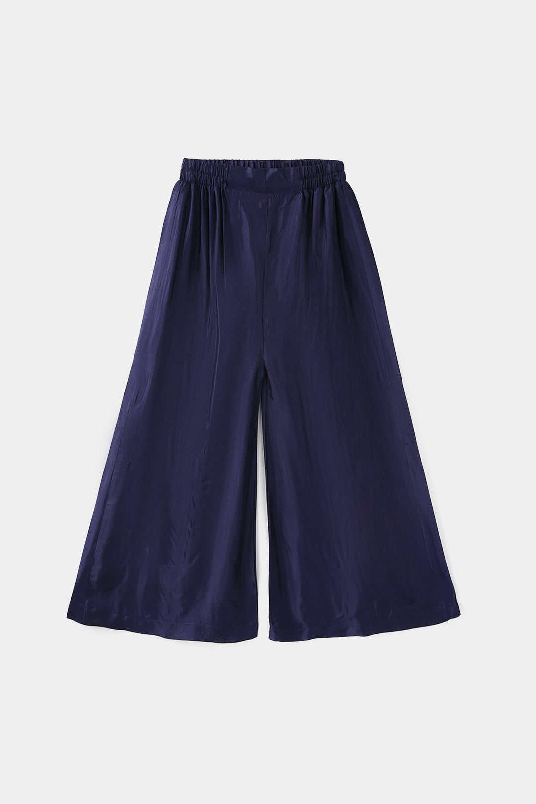 Girls Raw Silk 4Pcs Blossom - Navy Blue