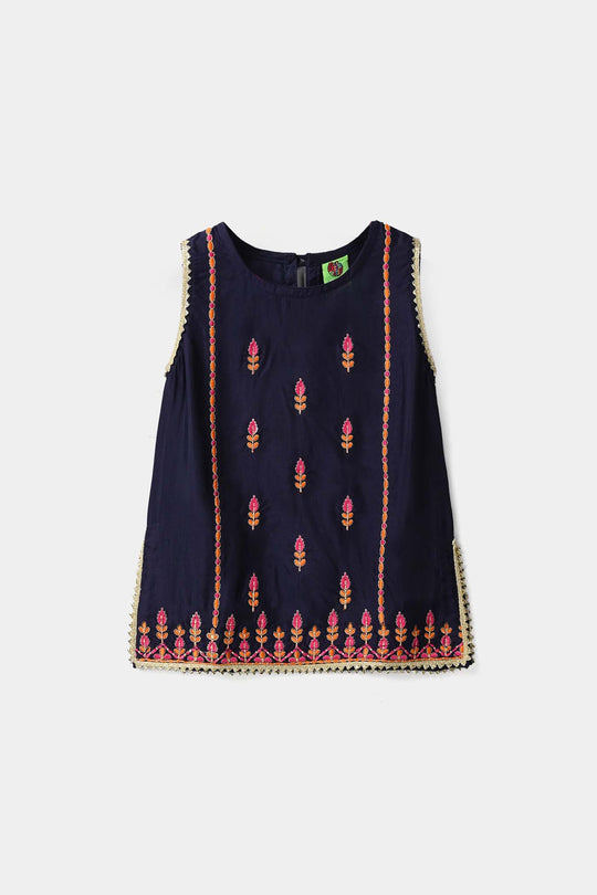 Infant Girls 2Pcs - Navy Blue