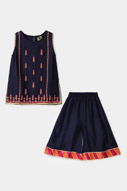 Infant Girls 2Pcs - Navy Blue
