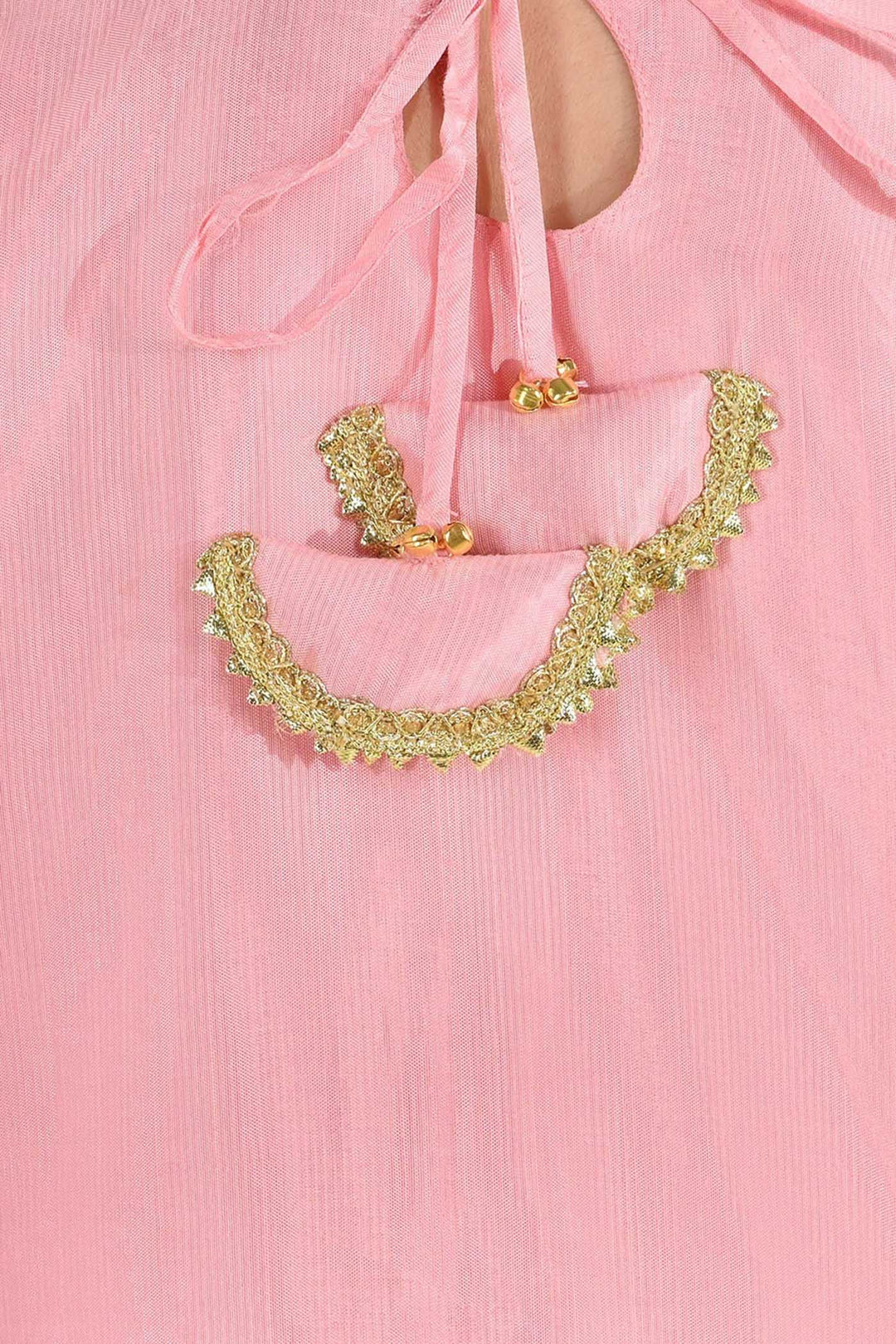 Girls Raw Silk 3-Piece Suit (Rose Gul) - Paradise Pink