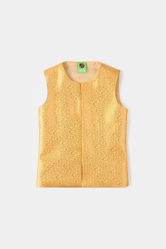 Infant Boys Poly Viscos Waist Coat (Essential Yellow)