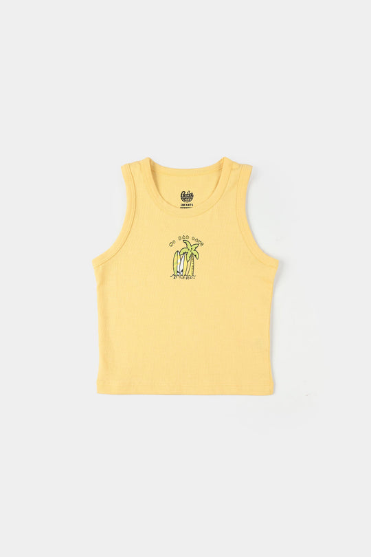 Infant Boys Jersey/Terry Sando (No Bad Day) - Yellow