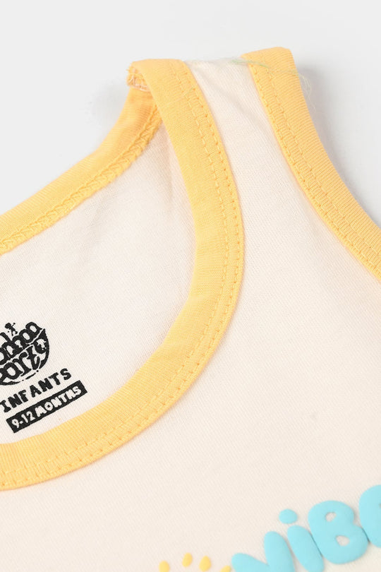 Infant Boys Jersey/Terry Sando (Surf Vibes) - Off White