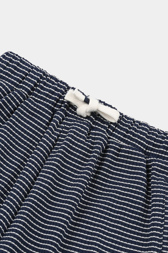 Boys Jacquard Shorts (Wave) - Blue