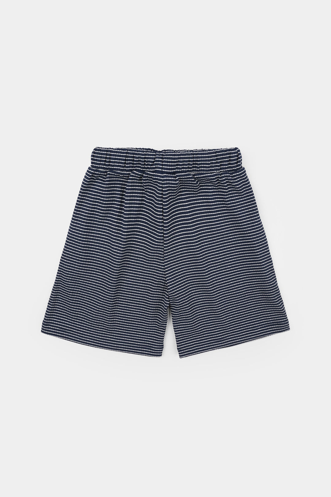 Boys Jacquard Shorts (Wave) - Blue