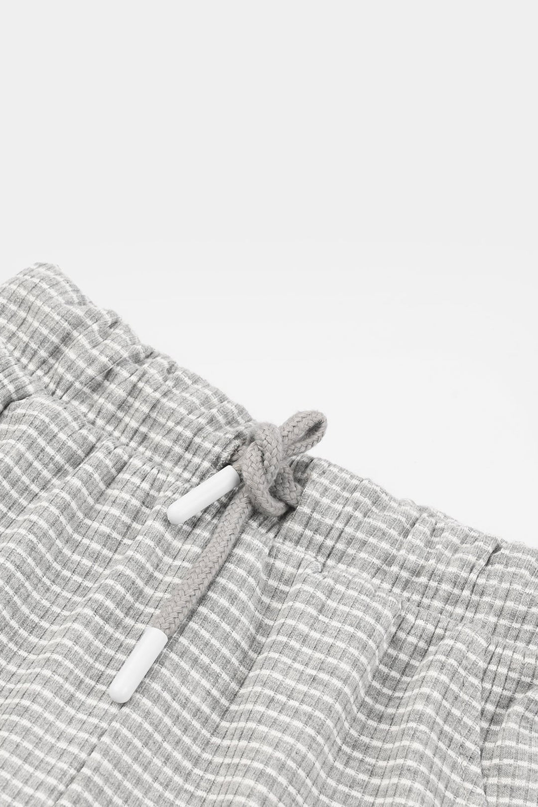 Infant Boys Jacquard Shorts Stripes - Grey/White