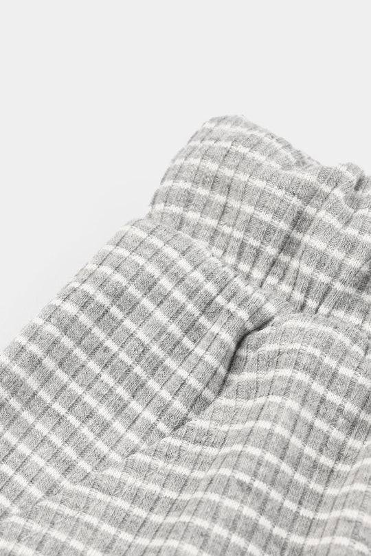 Infant Boys Jacquard Shorts Stripes - Grey/White