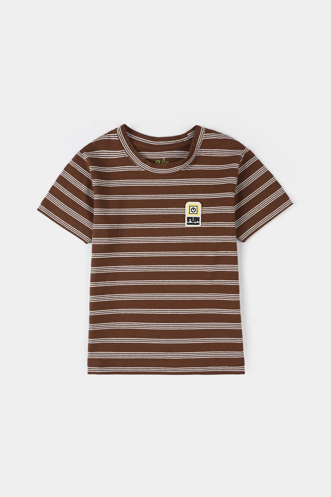 Infant Boys Yarn Dyed Suit Bear - Brown