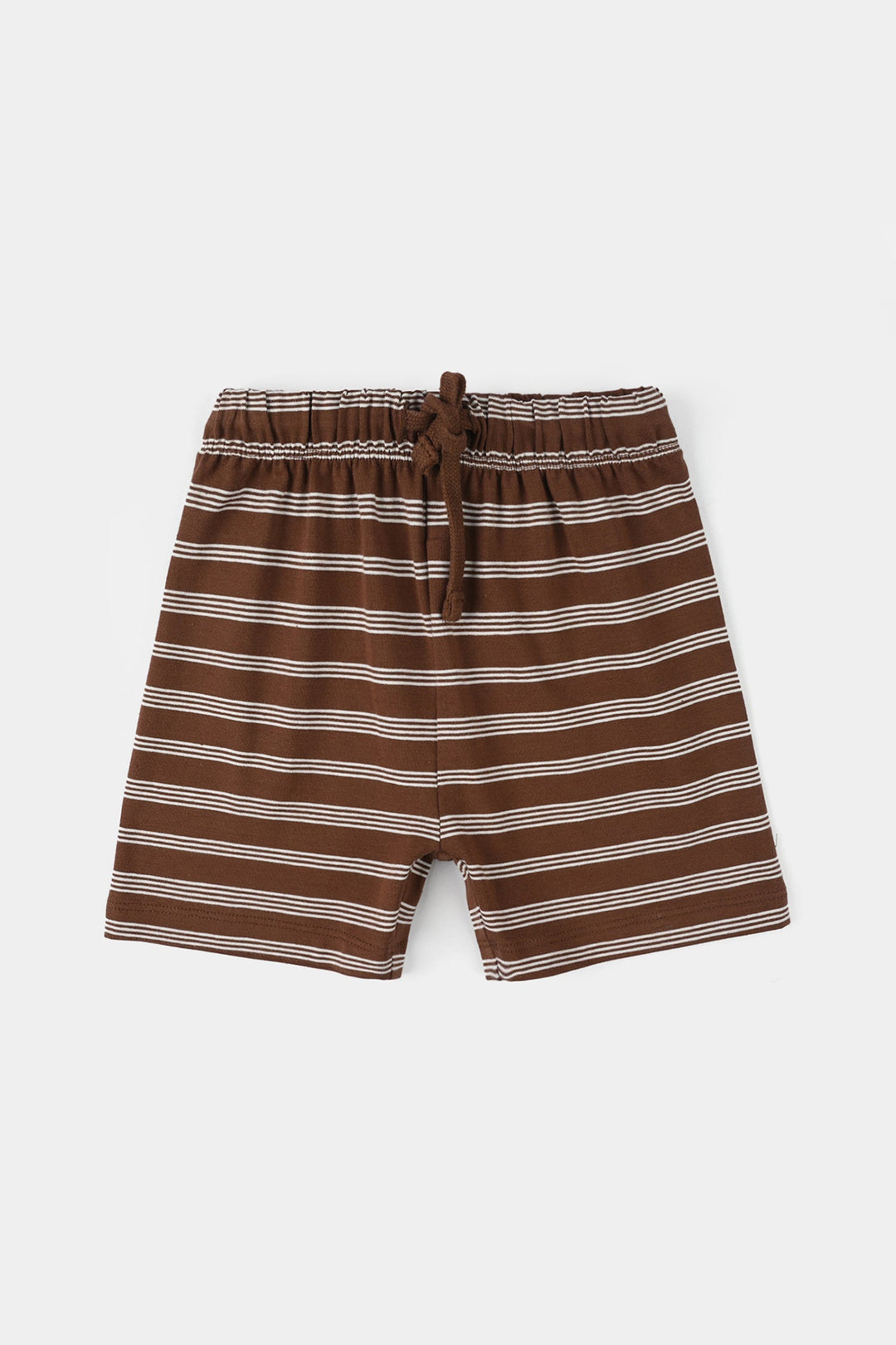 Infant Boys Yarn Dyed Suit Bear - Brown