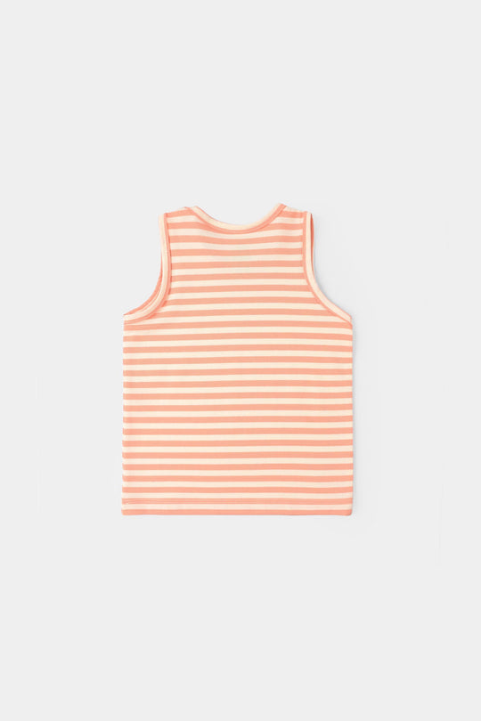Infant Boys Jumbo Pique Sando Elephant - Rust