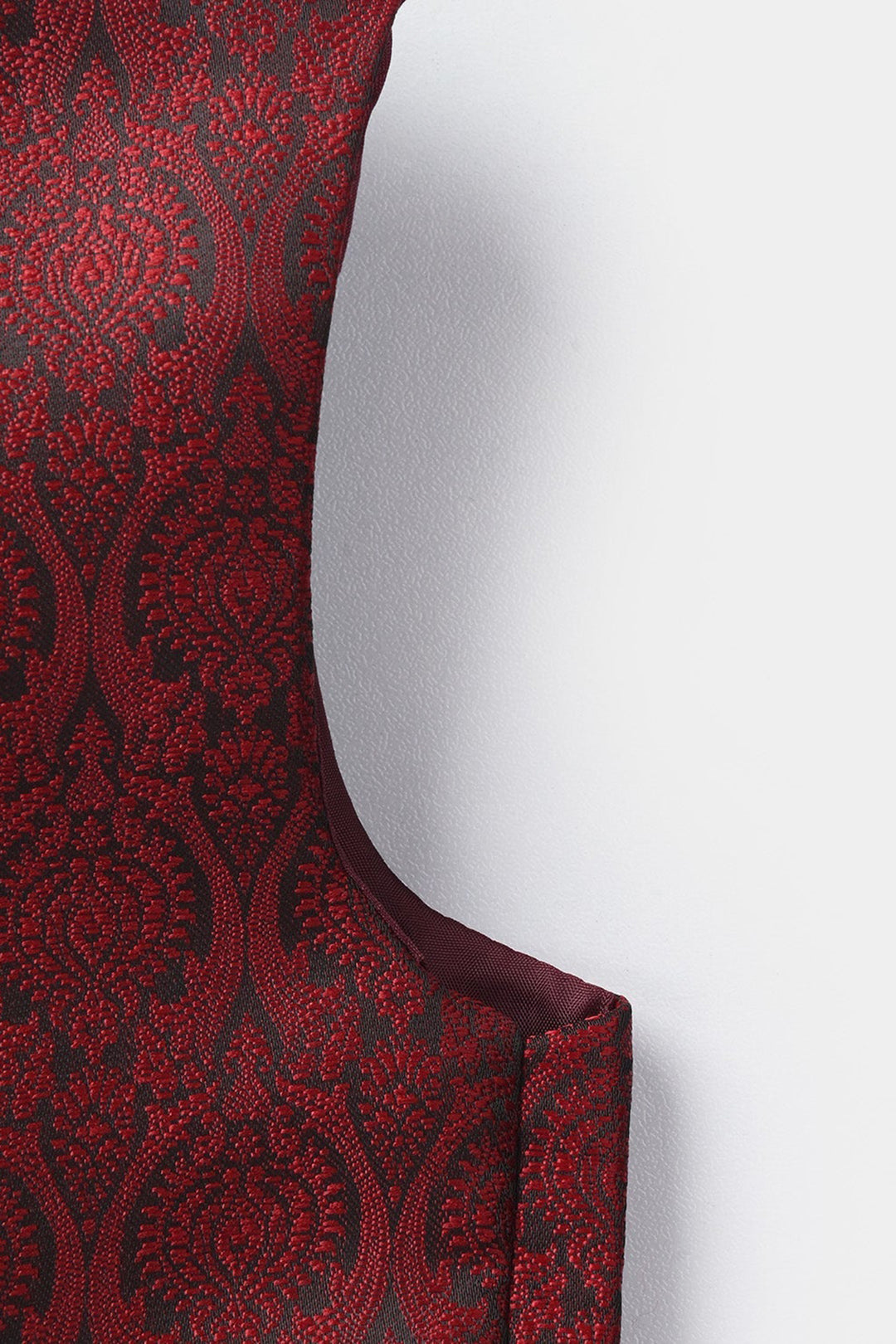 Infant Boys Poly Viscos Waist Coat - Red