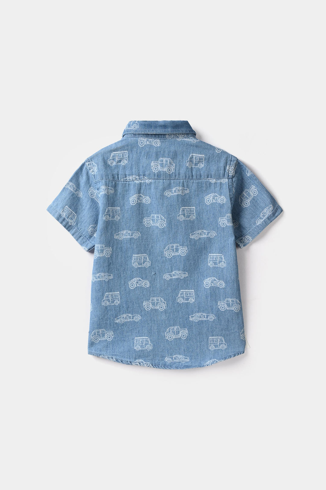 Infant Boys Tencel Denim Suit - Light Blue