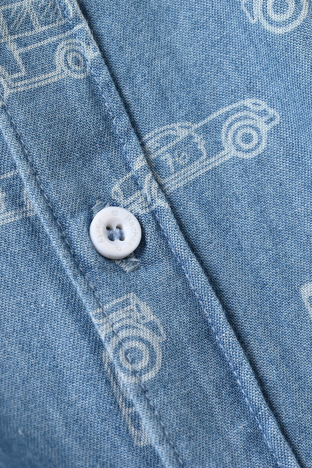 Infant Boys Tencel Denim Suit - Light Blue