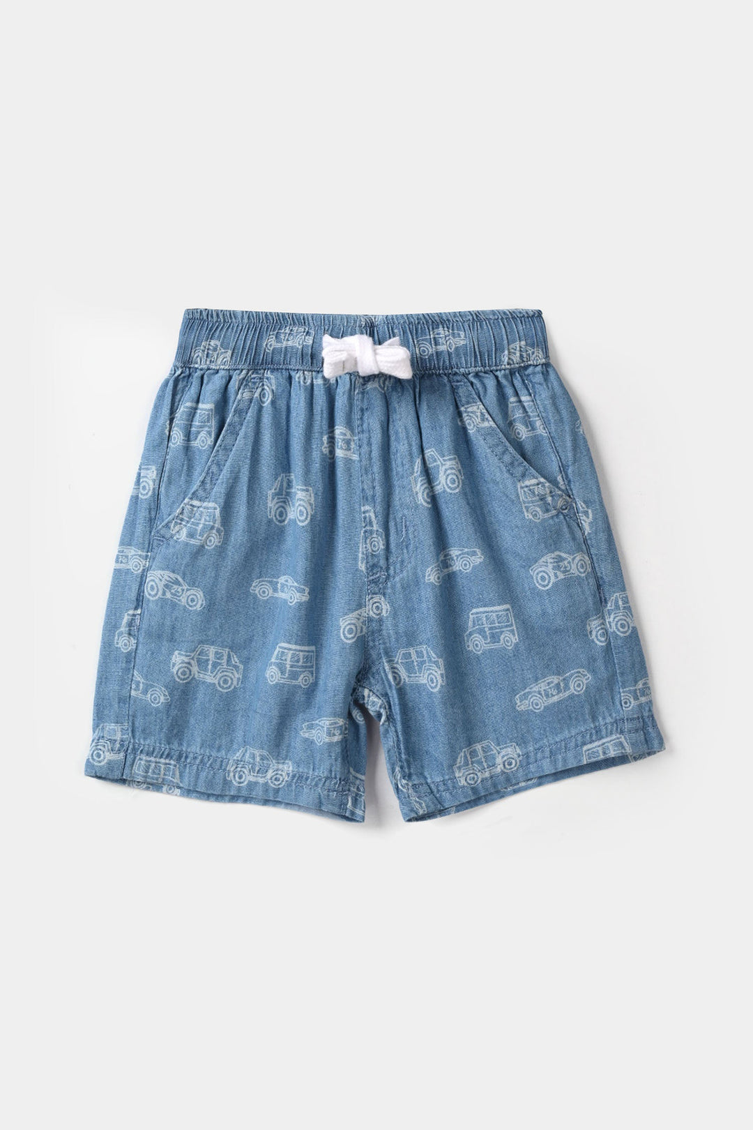 Infant Boys Tencel Denim Suit - Light Blue