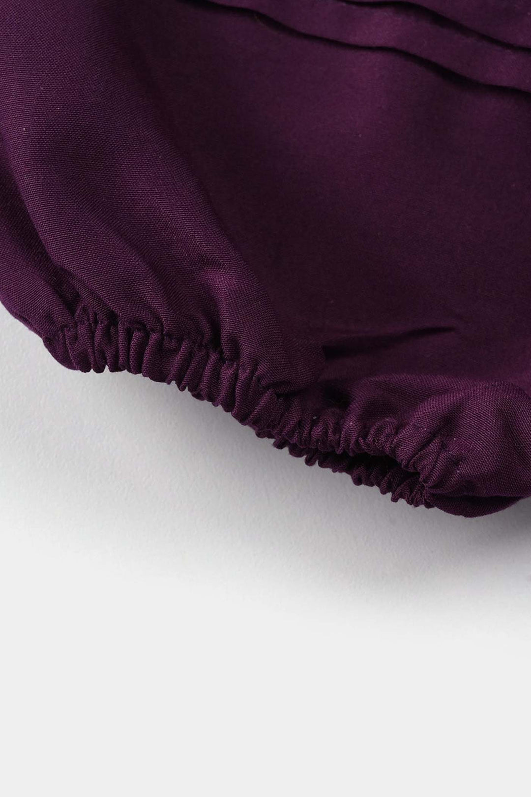 Girls Poly Cambric Embroidered Kurti – Purple