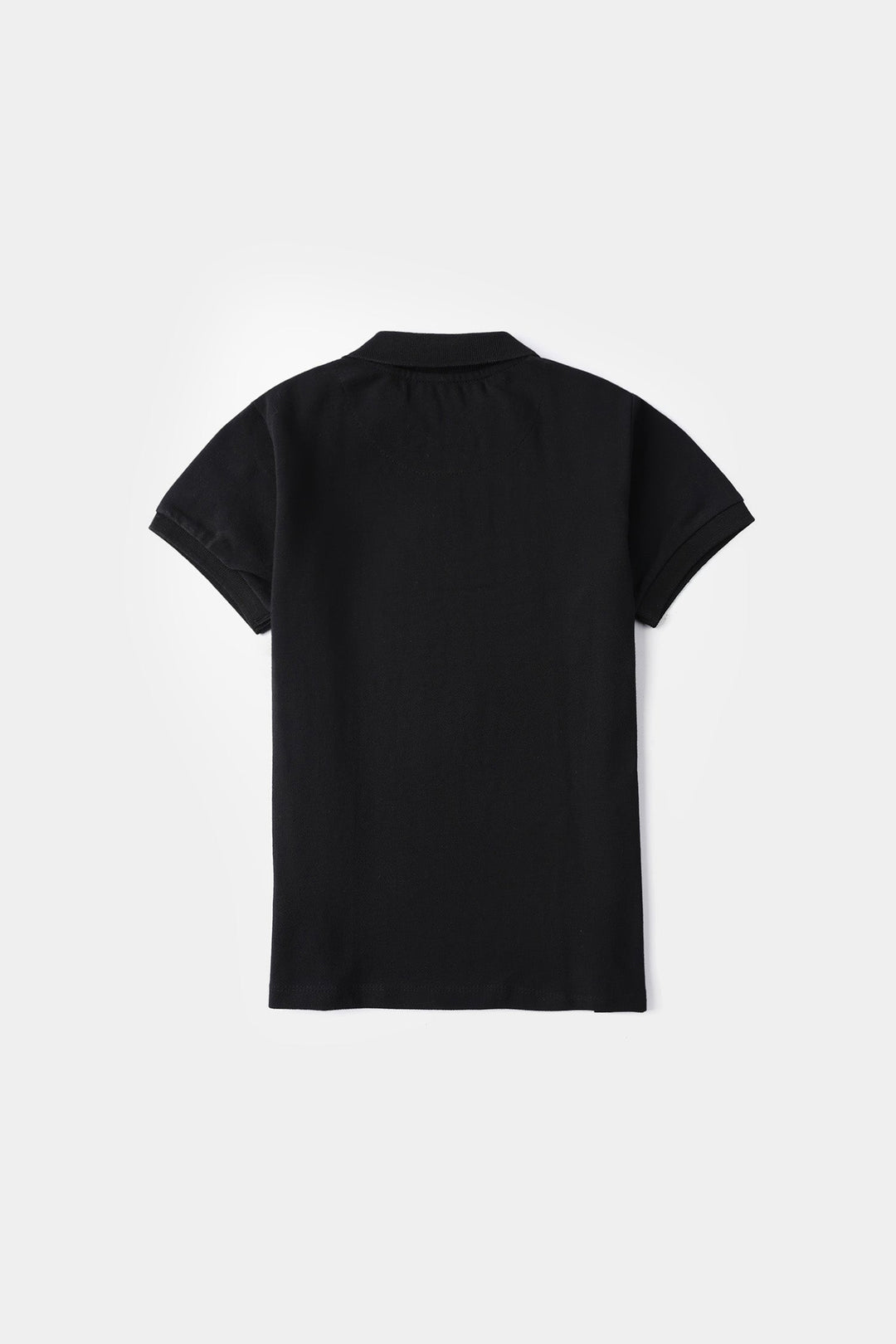 Boys Cotton PK Polo Basic - Black