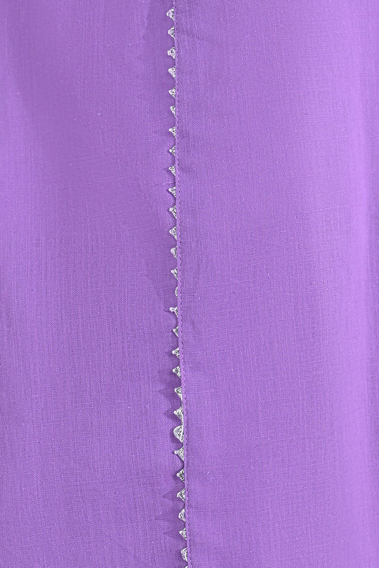 Girls Cotton Slub 2Pcs - Lavender/Purple