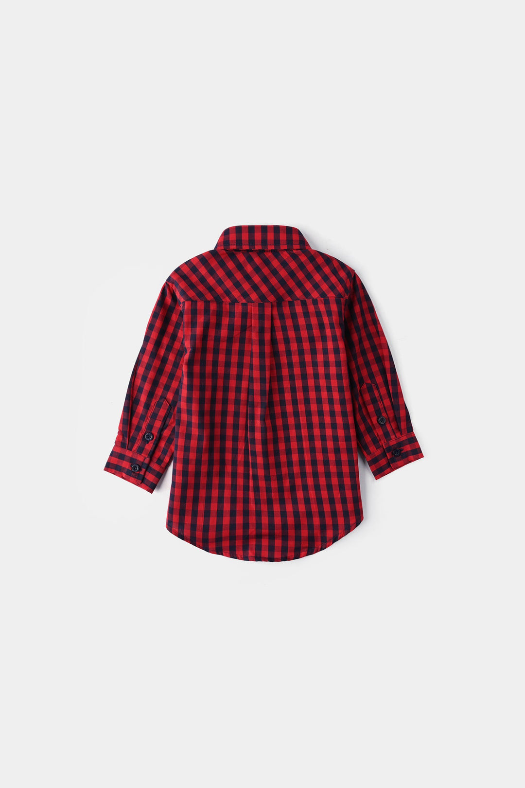 Infant Boys Yarn Dyed Shirt (Little Tiger) - Red