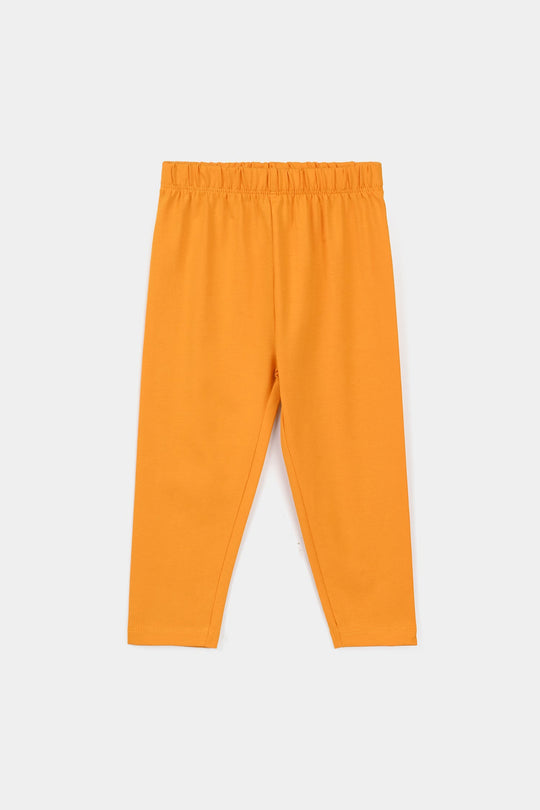 Infant Girls Lycra Jersey Tights - Yellow