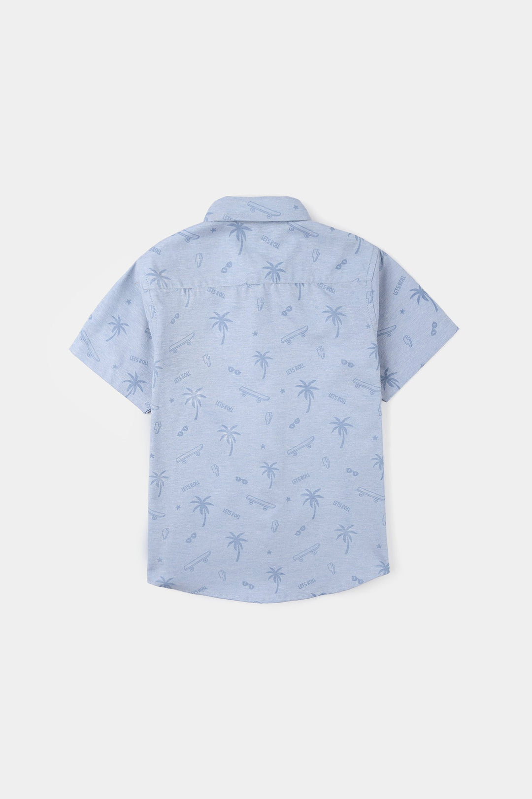 Boys Oxford Shirt (Tropical) - Blue