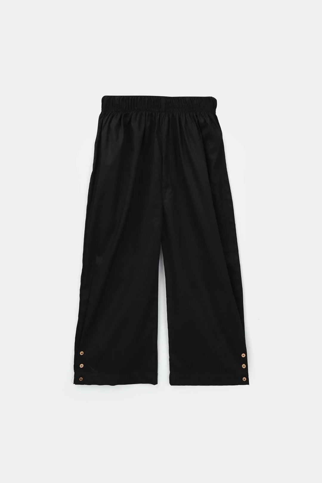 Girls Cotton Pant Shalwar Style - Black