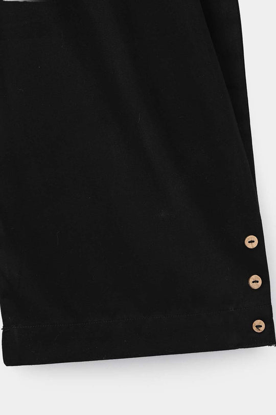 Girls Cotton Pant Shalwar Style - Black