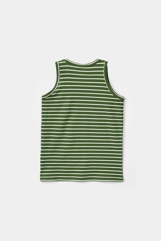 Boys Jersey/Terry Sando Palm Tree - Green