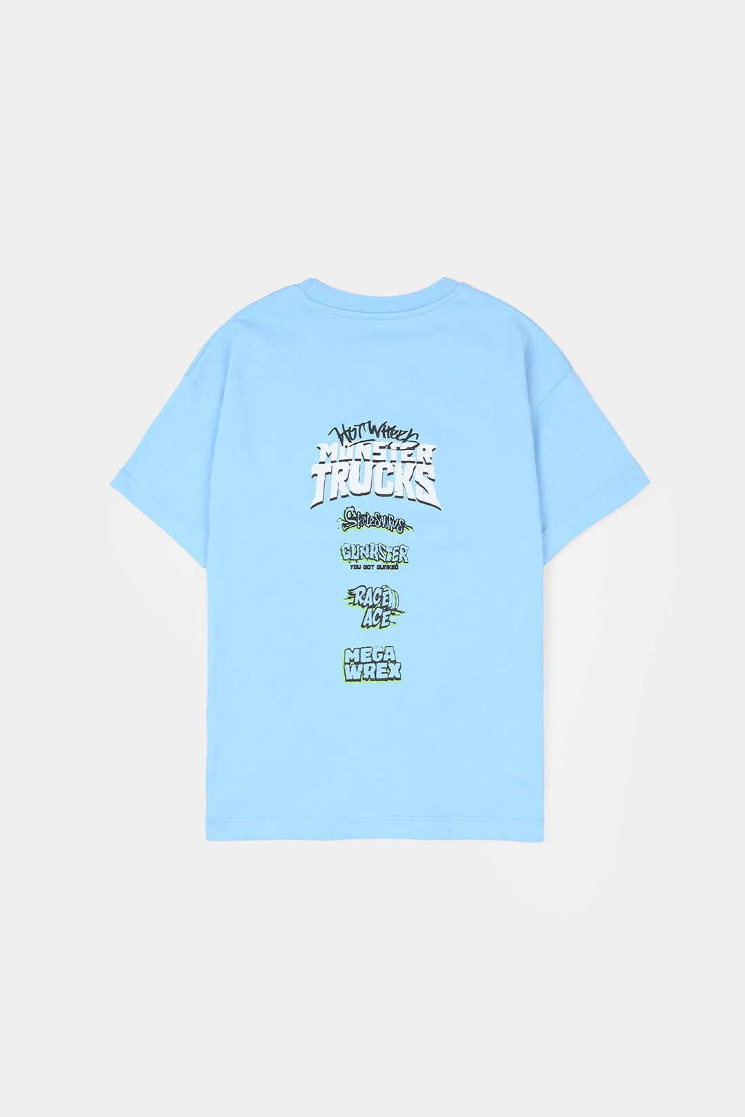 Boys Jersey/Terry T-Shirt (Hot Wheels) - Light Blue