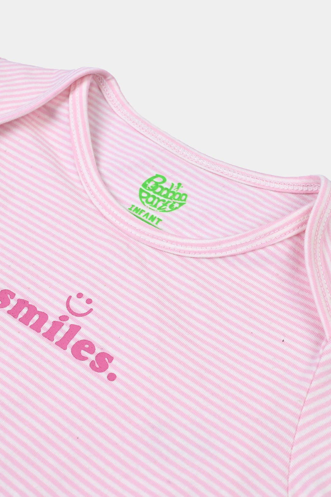 Infant Unisex Basic Romper - Pink Yarn Dyed