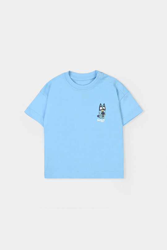 Infant Boys Jersey/Terry T-Shirt - Blue