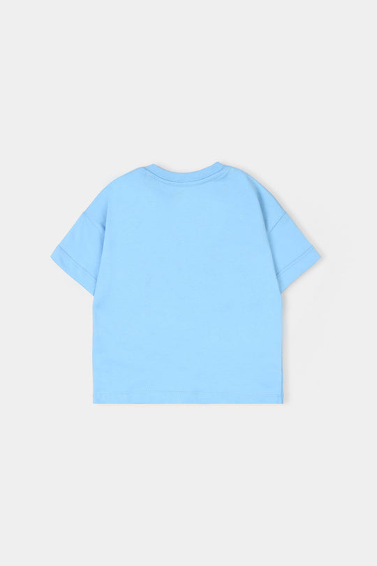Infant Boys Jersey/Terry T-Shirt - Blue