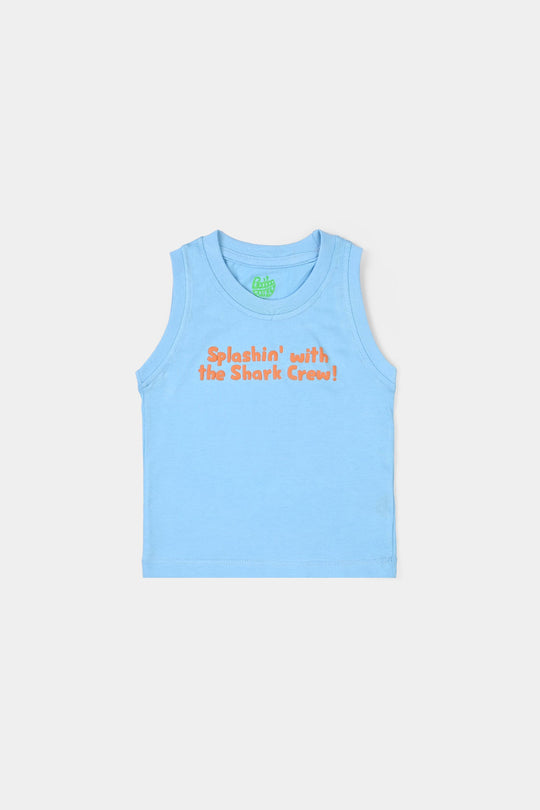 Infant Boys Jersey/Terry Sando (Splashin) - Blue