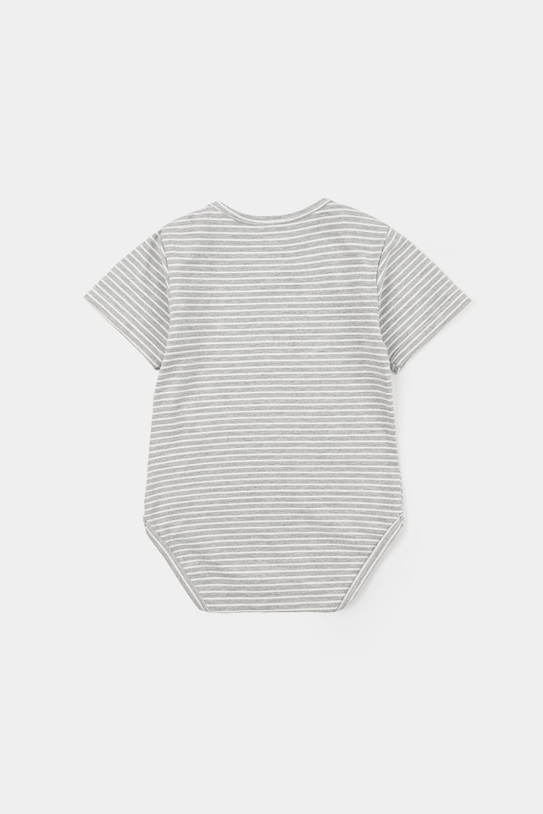 Infant Unisex Yarn Dyed Romper (Unisex) - Grey