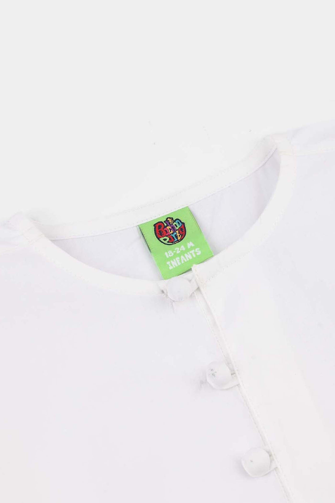 Infant Boys Cotton Poplin Kurta Pajama (Kali) - White