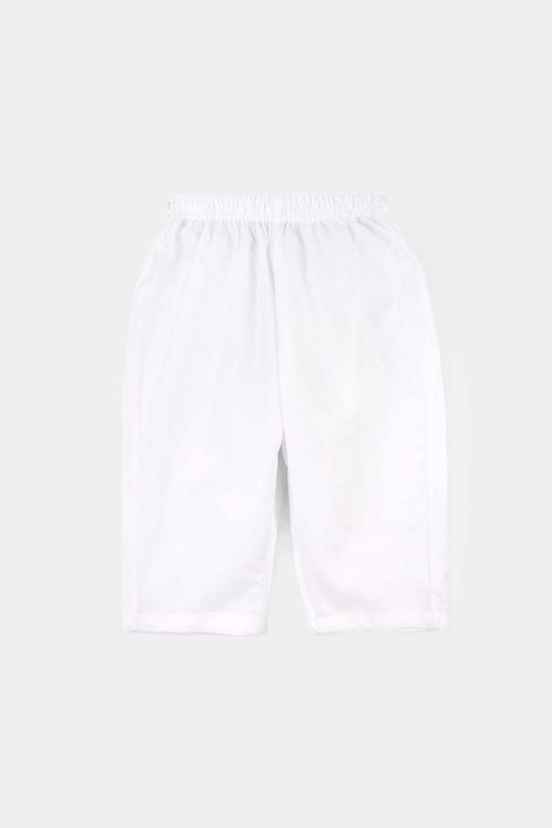 Infant Boys Cotton Poplin Kurta Pajama (Kali) - White