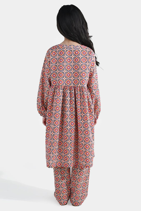 Girls Cotton Printed 2Pcs (CIRO) - Multi