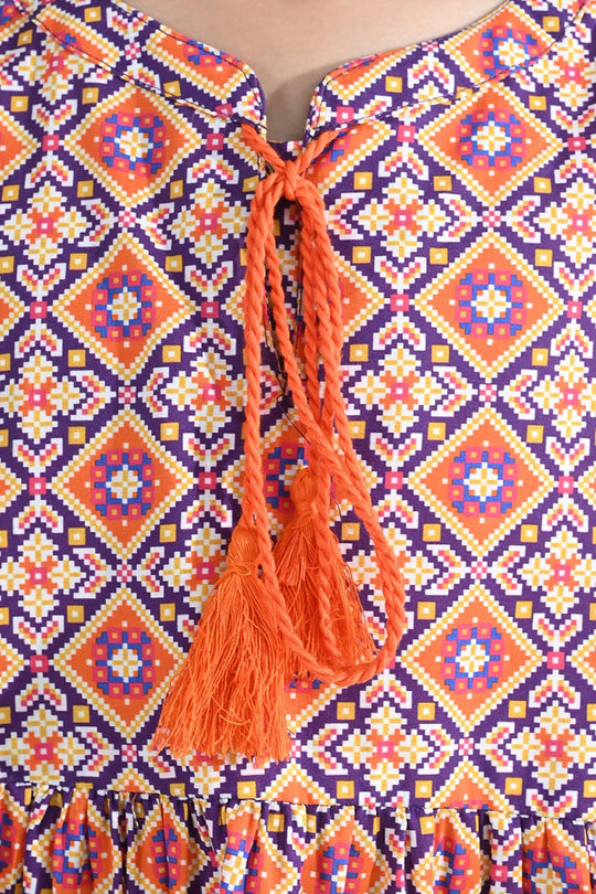 Girls Cotton Printed 2Pcs (CIRO) - Multi