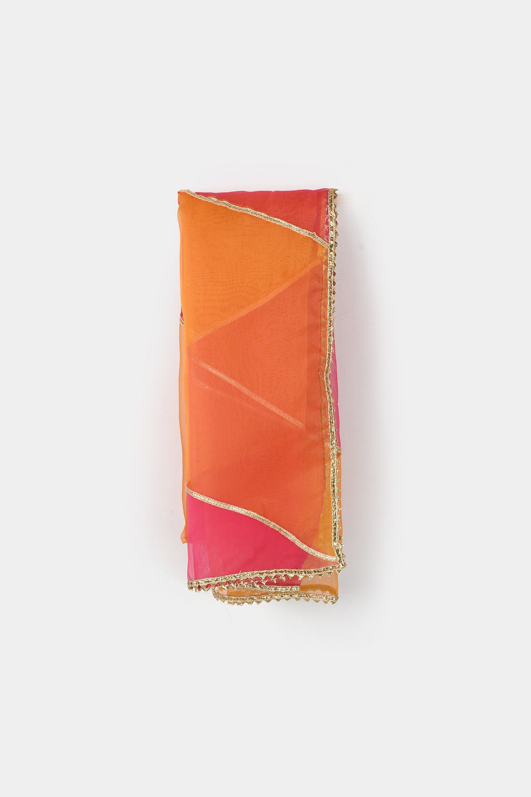 Girls Chiffon 3-Piece Set (Zeenat) - Pink/Orange