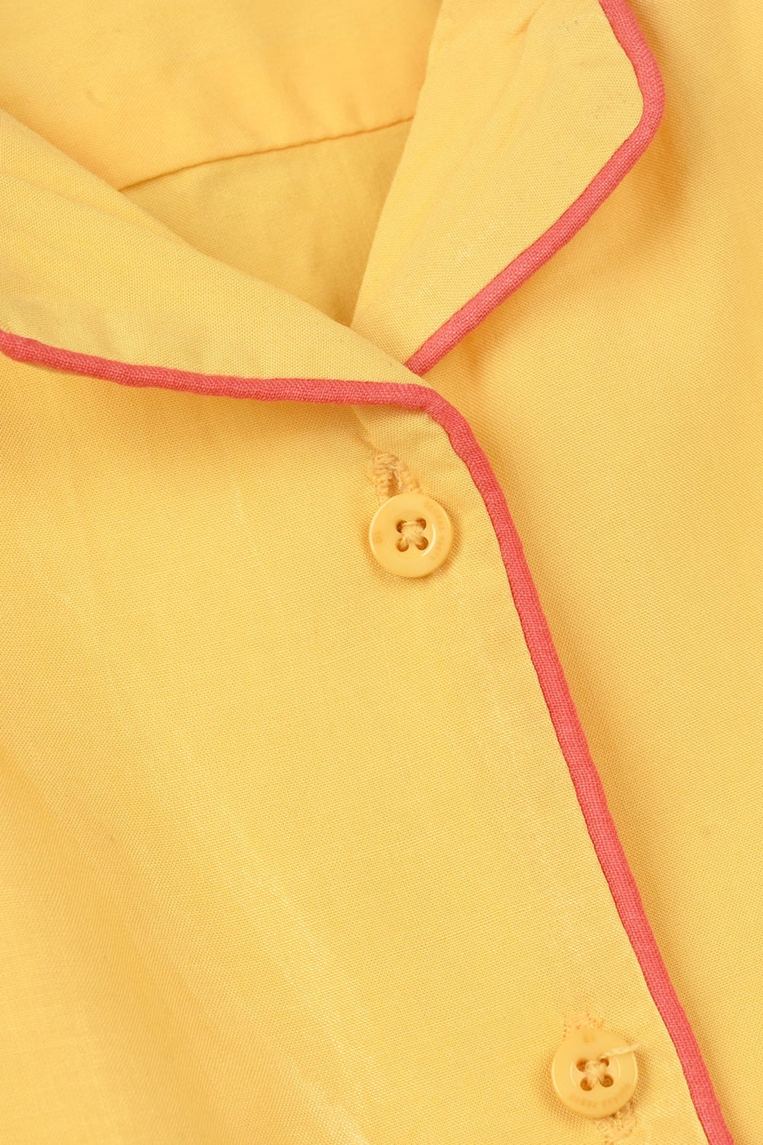 Girls Viscose Night Suit - Yellow