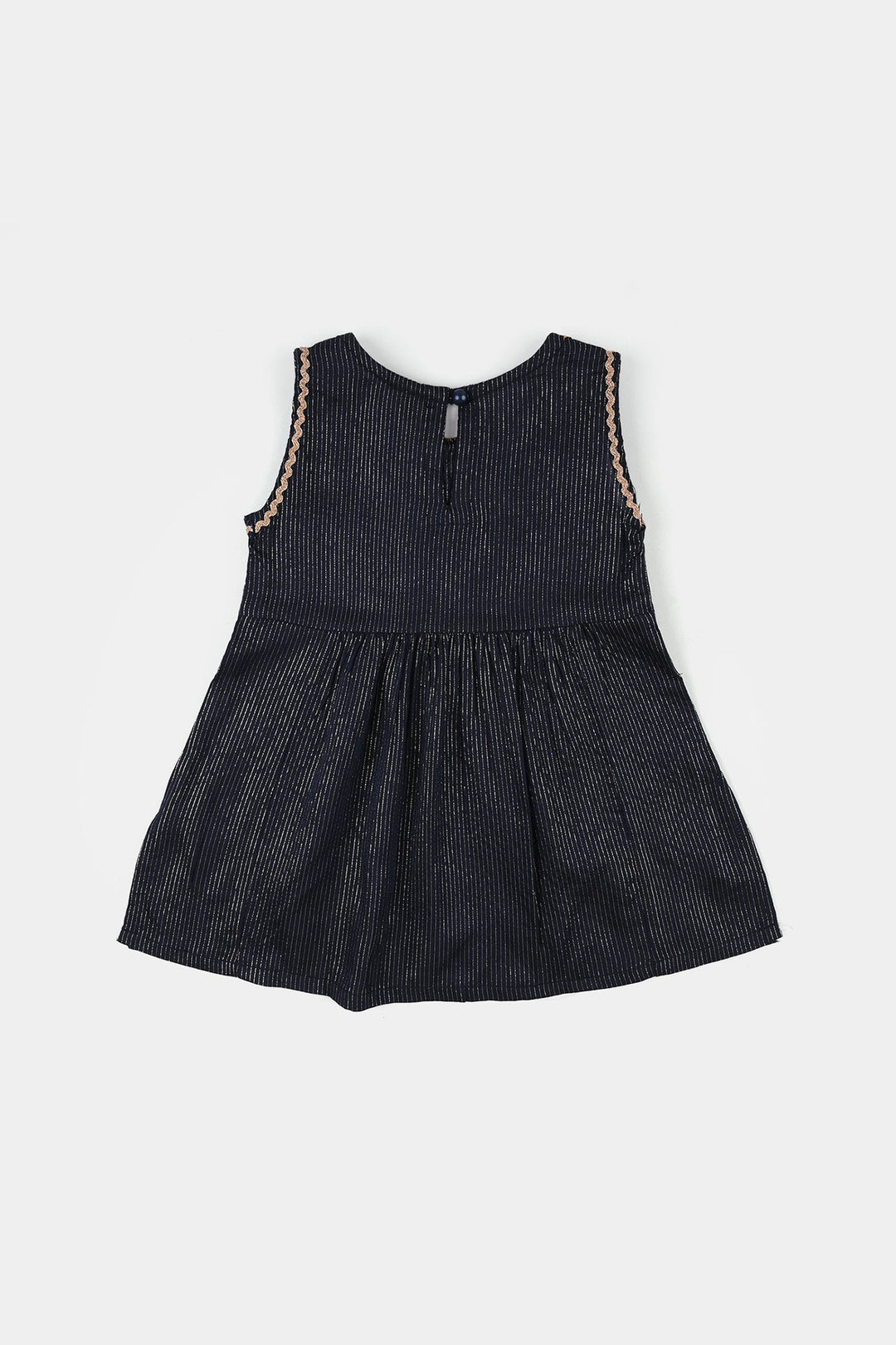 Infant Girls Jacquard 2-Piece Set (Joyfull) - Navy Blue