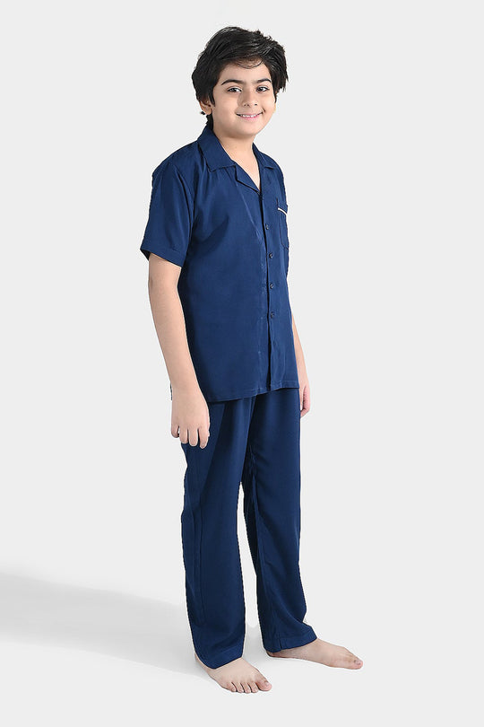 Boys Viscose Nightwear (Basic) - Blue