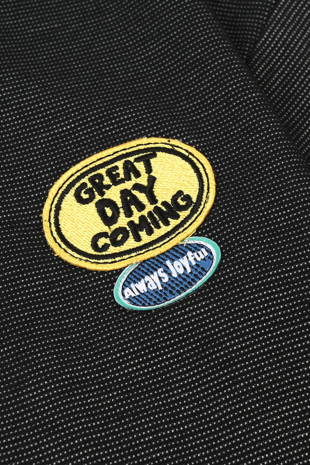 Boys Yarn Dyed T-Shirt (Great Day Coming) - Black
