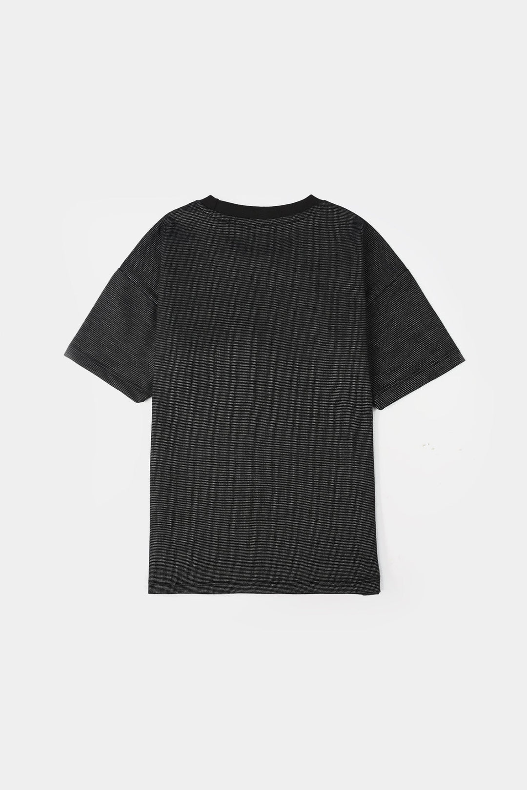 Boys Yarn Dyed T-Shirt (Great Day Coming) - Black