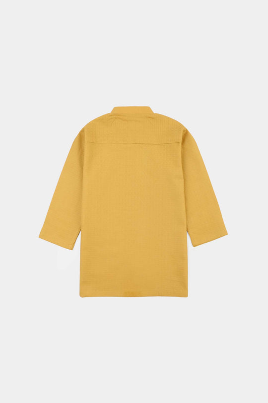 Infant Boys Kurta Pajama (Honey Mustard) - Yellow