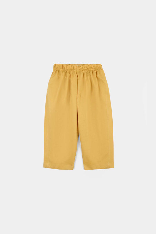 Infant Boys Kurta Pajama (Honey Mustard) - Yellow