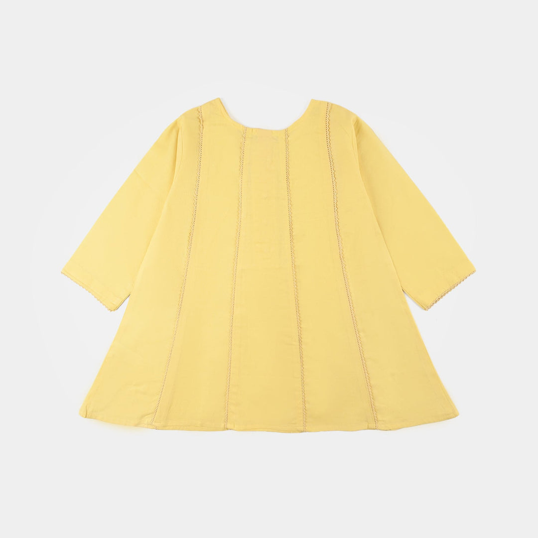 Girls Jacquard 2-Piece Set – Yellow