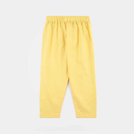 Girls Jacquard 2-Piece Set – Yellow