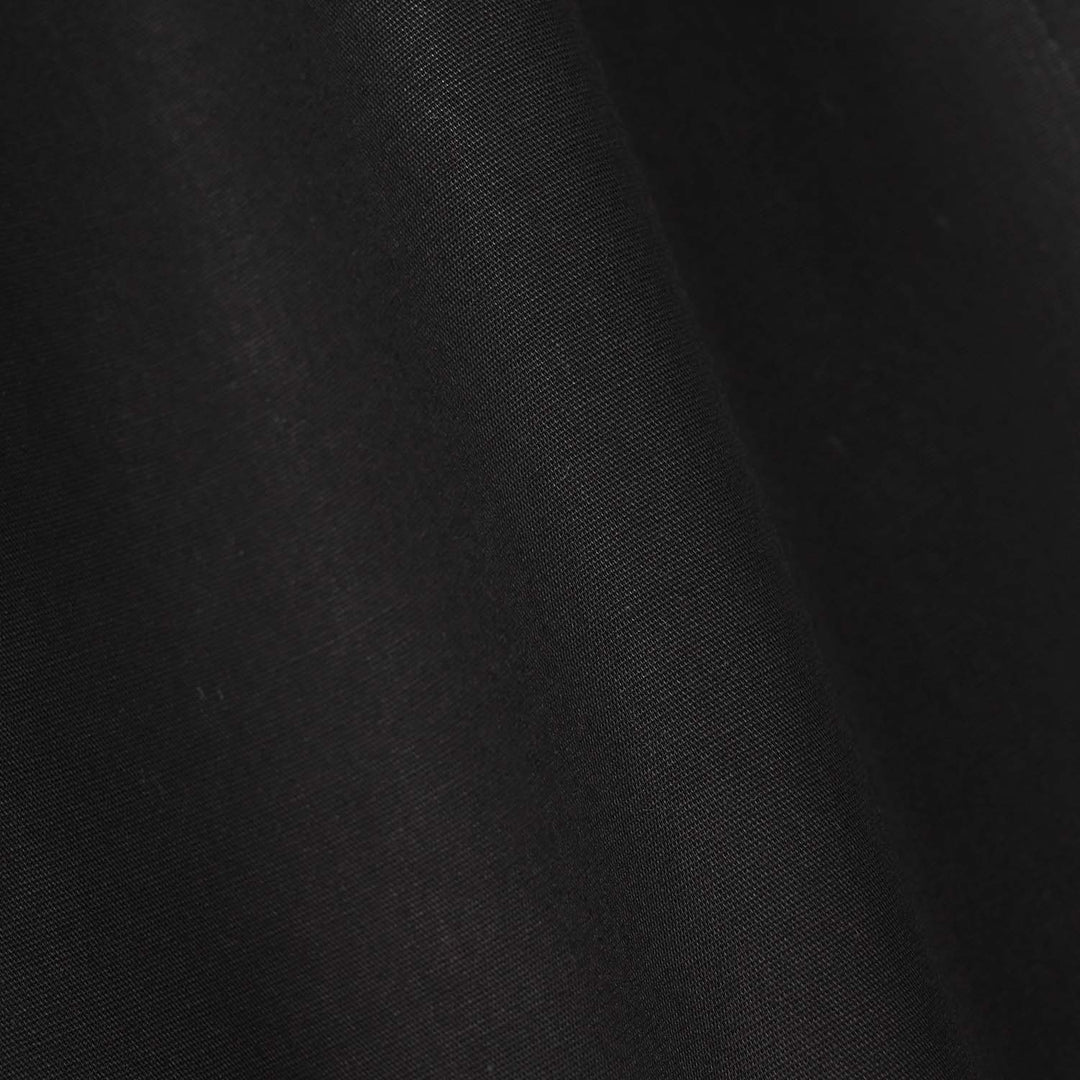 Girls Cotton Pants (Scallops) – Black